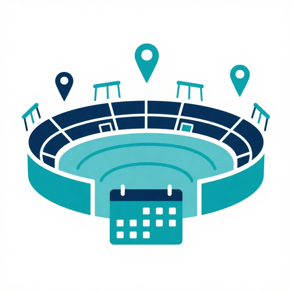 分场馆赛程示意图