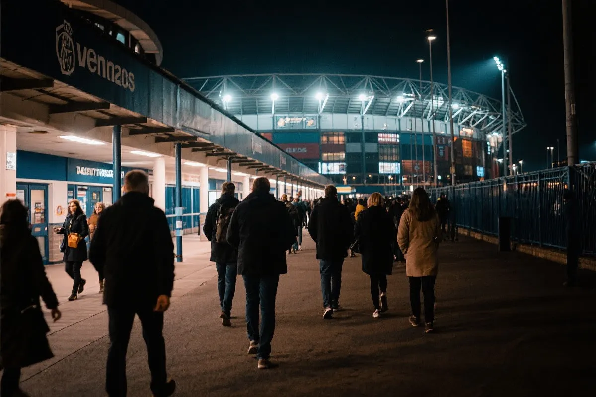 观赛人流与场馆通道示意图